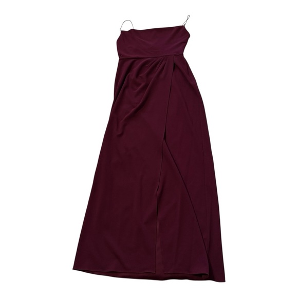 V-Day!! 💗 💗 NWT Sachin & Babi Long Cocktail Dress Sz 10 - Burgundy Classic - Picture 5 of 15